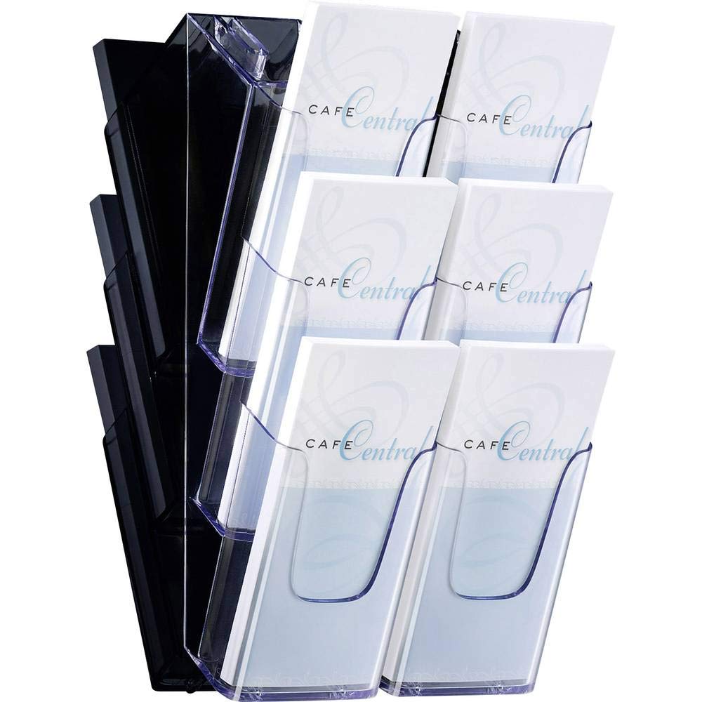 sigel-lh137-wand-prospekthalter-aus-acryl-3-f-cher-din-lang-a6-transparent image 1