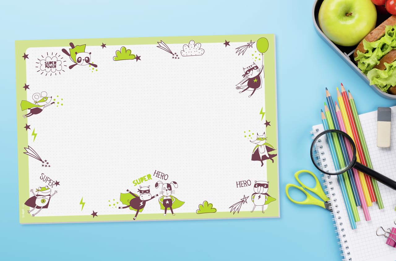 sigel-malblock-kinder-din-a3-little-heroes-schreibtischunterlage image 3