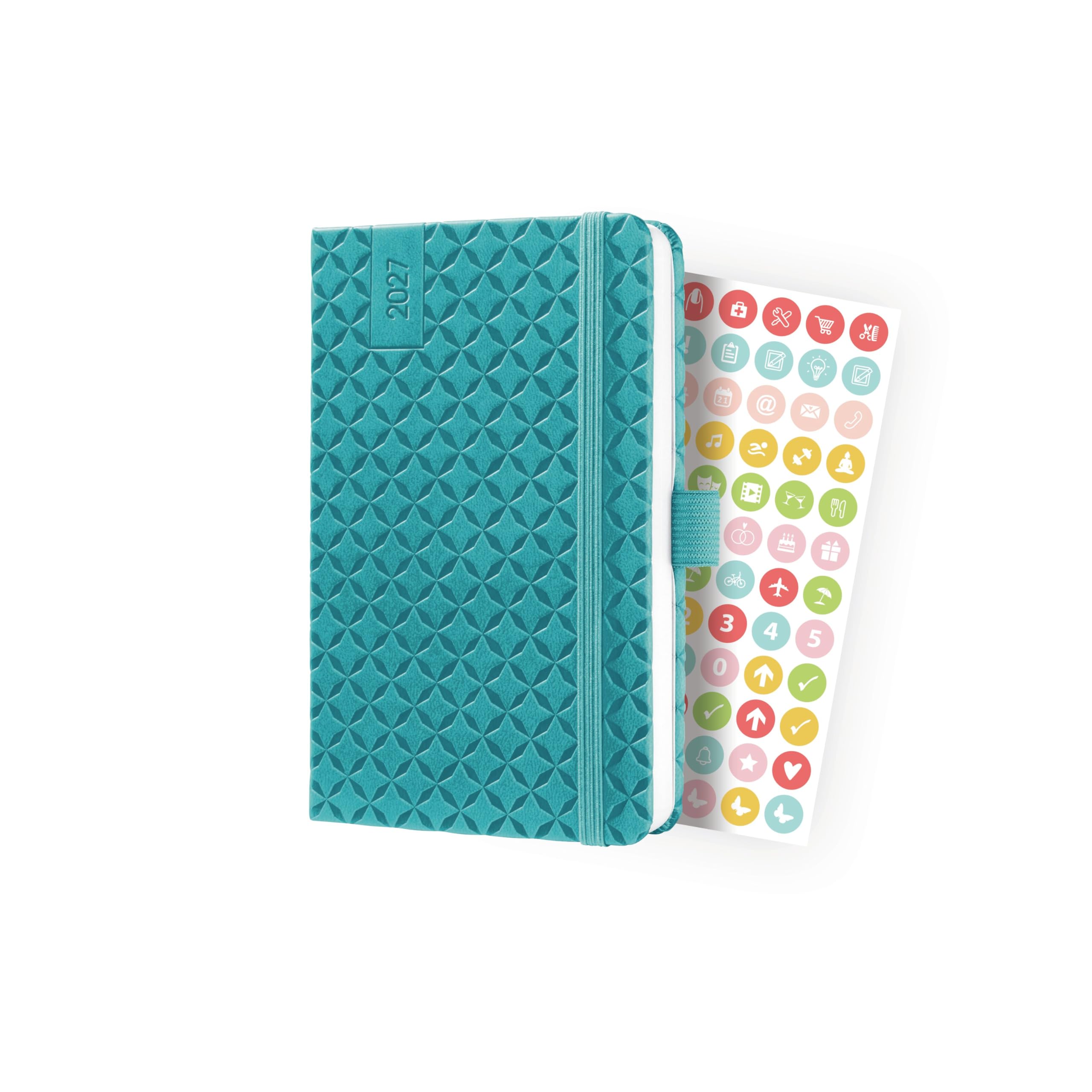 sigel-jolie-wochenkalender-2027-a6-petrol-hardcover-terminplaner image 5