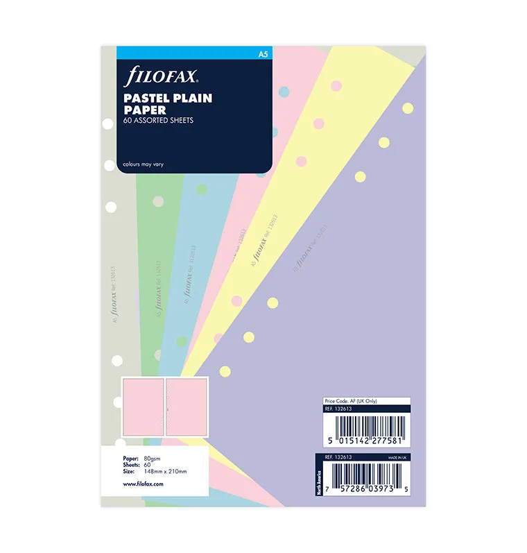 filofax-notizpapier-pastel-blanko-a5-einlage image 1