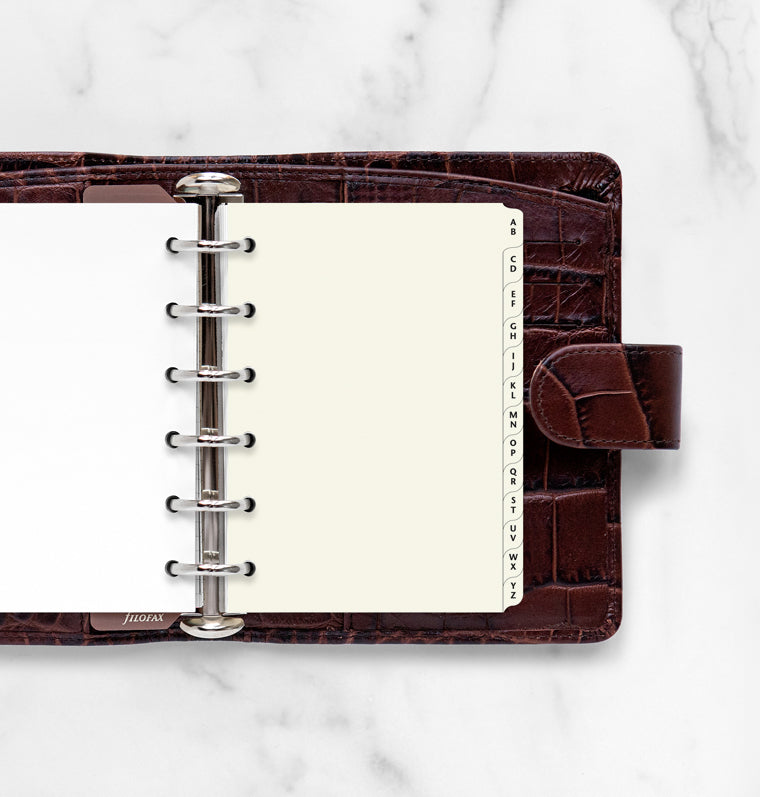 filofax-a-z-register-cream-pocket-organiser-register image 3