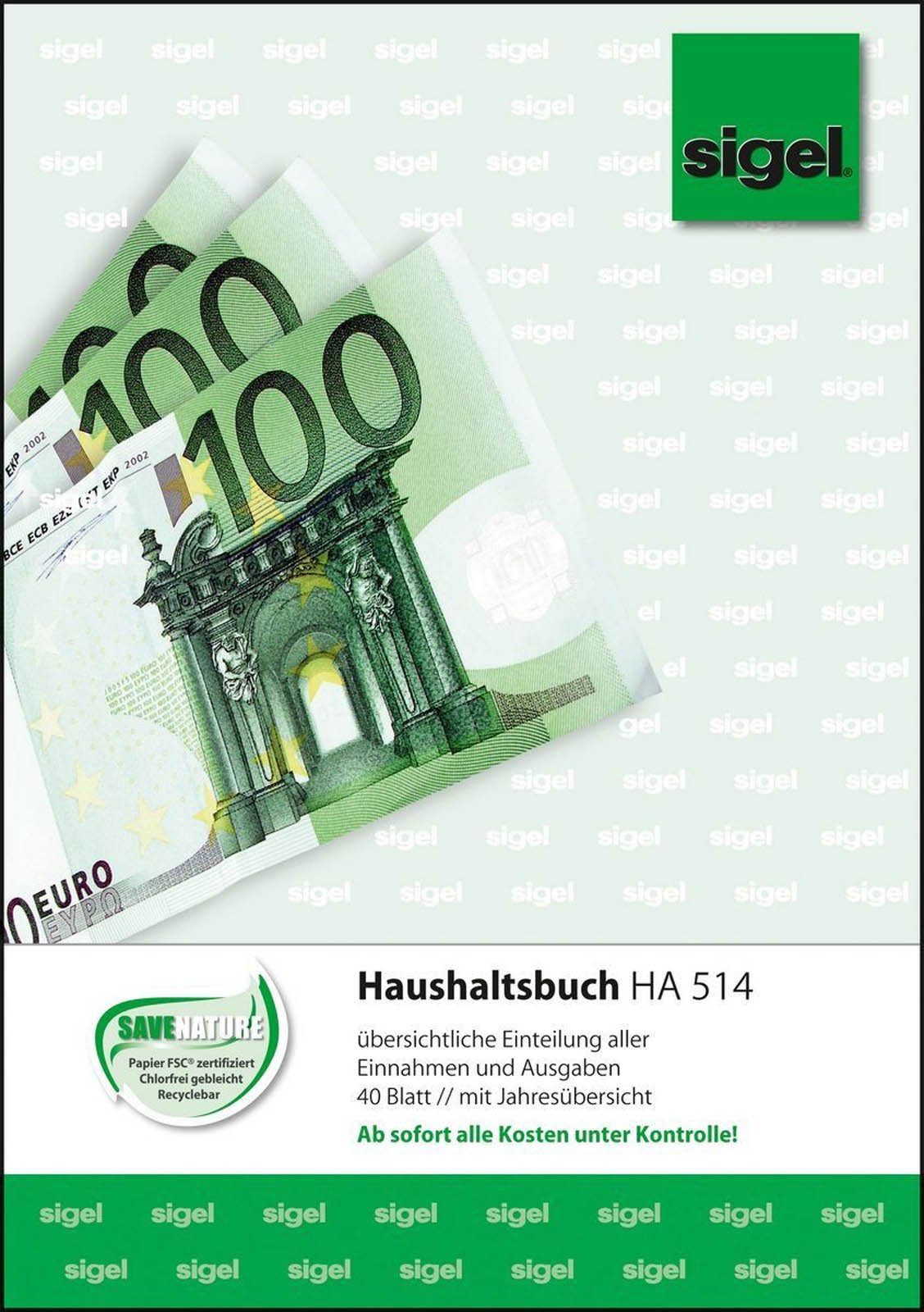 sigel-ha514-haushaltsbuch-a5-zum-eintragen-f-r-ein-und-ausgaben image 1