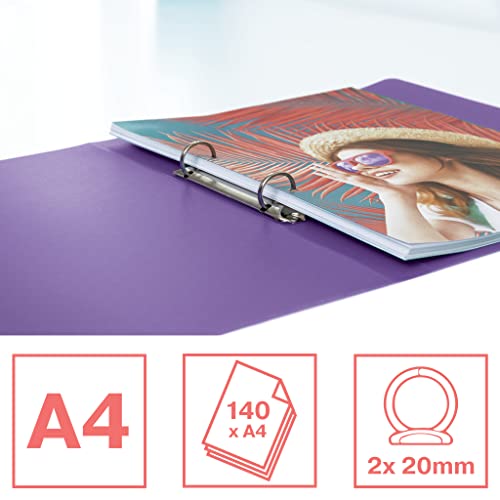 esselte-colour-breeze-a4-ringordner-2-ringe-140-blatt-25-mm-lavendel image 8