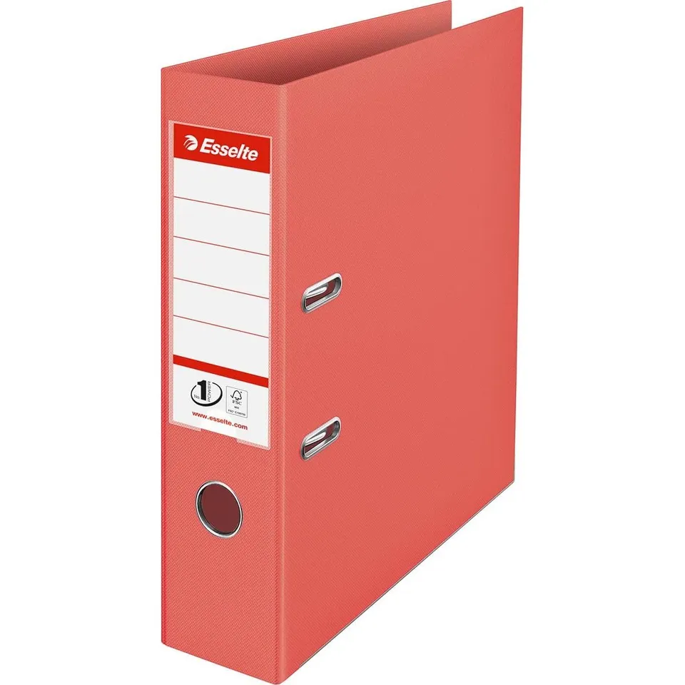 esselte-no-1-a4-ordner-pp-75-mm-r-cken-bis-500-blatt-colour-breeze-koralle-62843 image 1