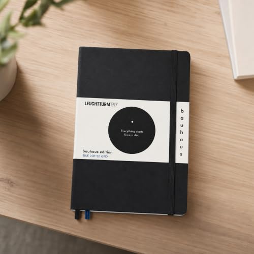 leuchtturm1917-bauhaus-edition-notizbuch-a5-hardcover-dotted-schwarz image 8