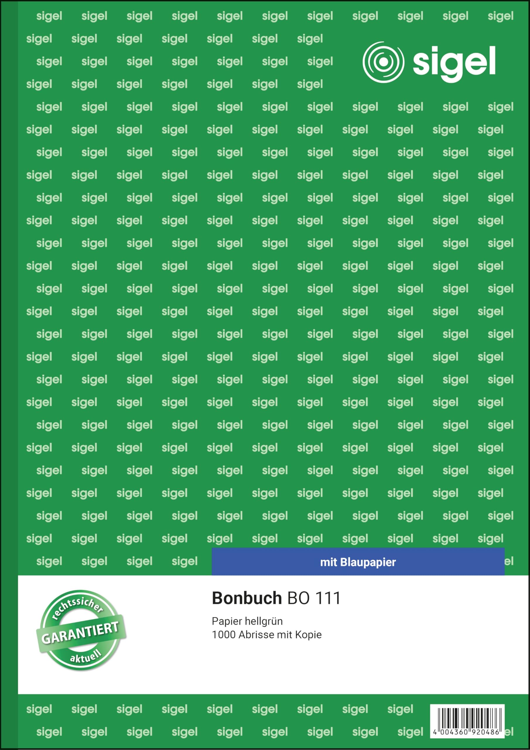 sigel-bo111-bonbuch-bonblock-a4-gr-n-1000-abrisse image 1