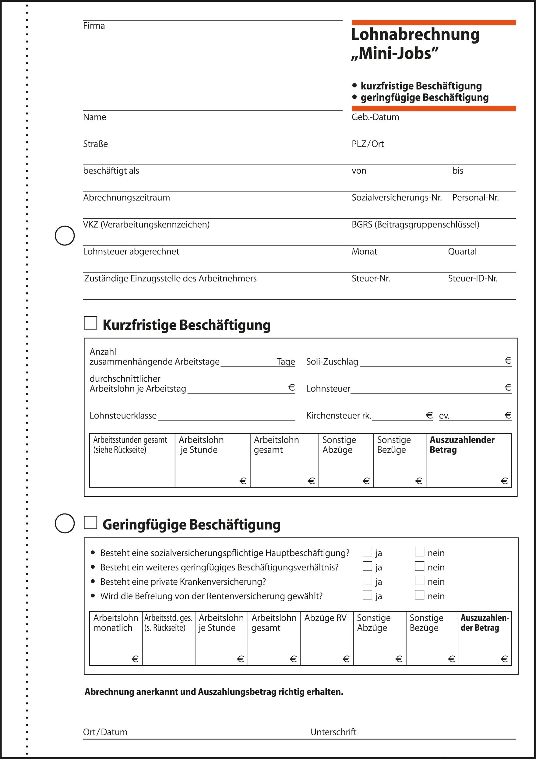 sigel-lohnabrechnung-mini-jobs-a5-block-50-blatt image 2