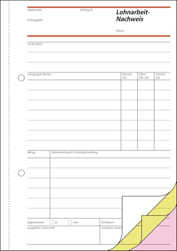sigel-lohnarbeits-nachweis-a5-3x40-blatt-selbstdurchschreibend image 7