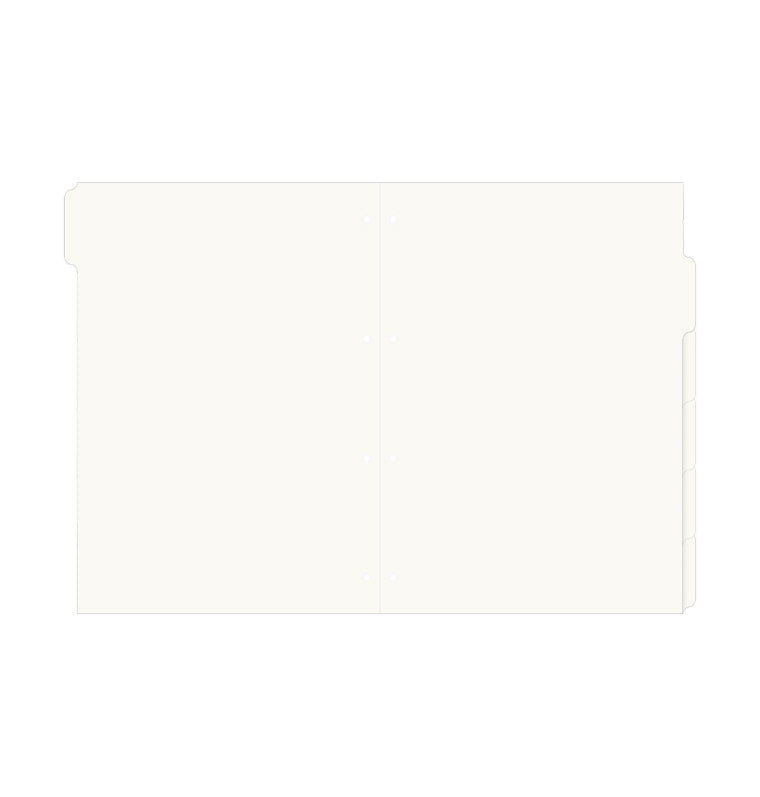 filofax-blanko-trennbl-tter-cream-a4-6er-register-zum-beschriften image 2