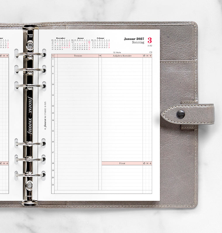 filofax-tageskalender-1-tag-1-seite-professional-deutsch-a5-2027 image 2