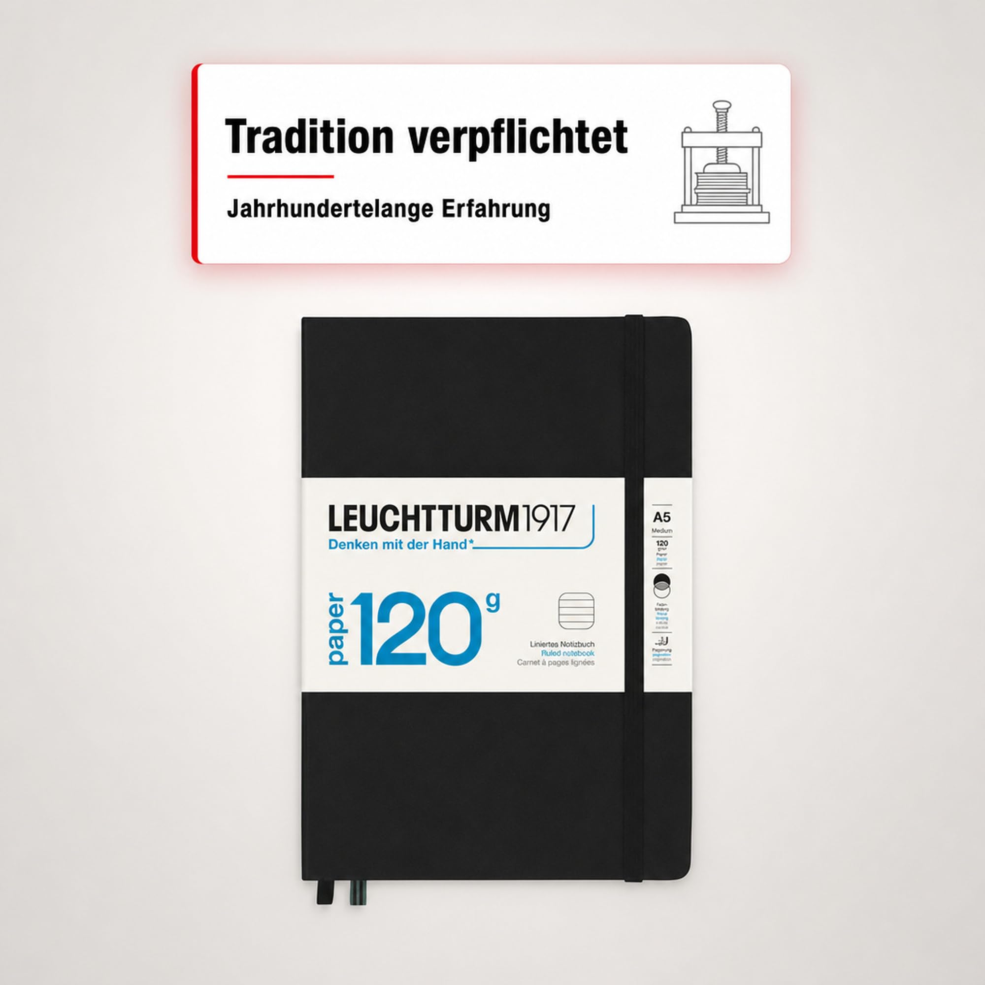 leuchtturm1917-notizbuch-medium-a5-schwarz-liniert-paper-edition-120-g-m image 4