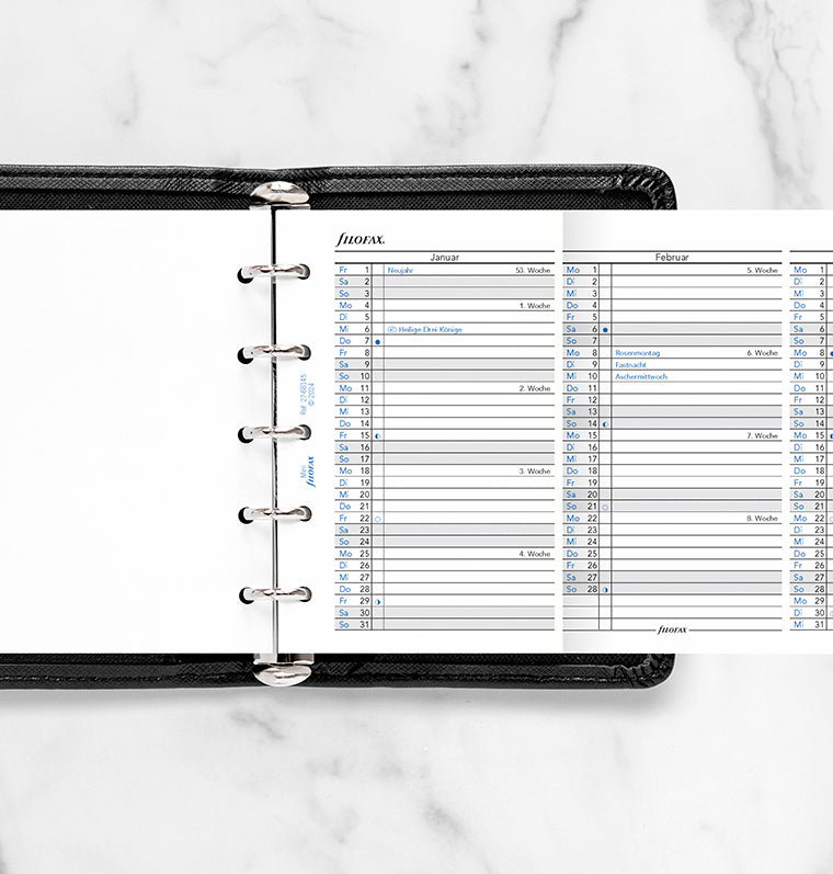 filofax-jahresplaner-deutsch-mini-2027-leporello-einlage image 2
