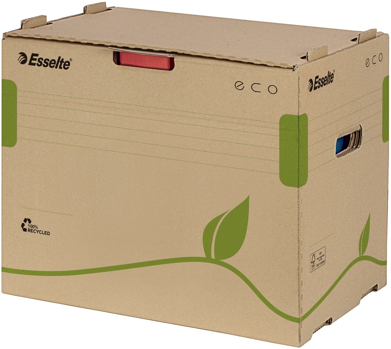 esselte-eco-archiv-container-f-r-5x-a4-ordner-75-mm-naturbraun image 2