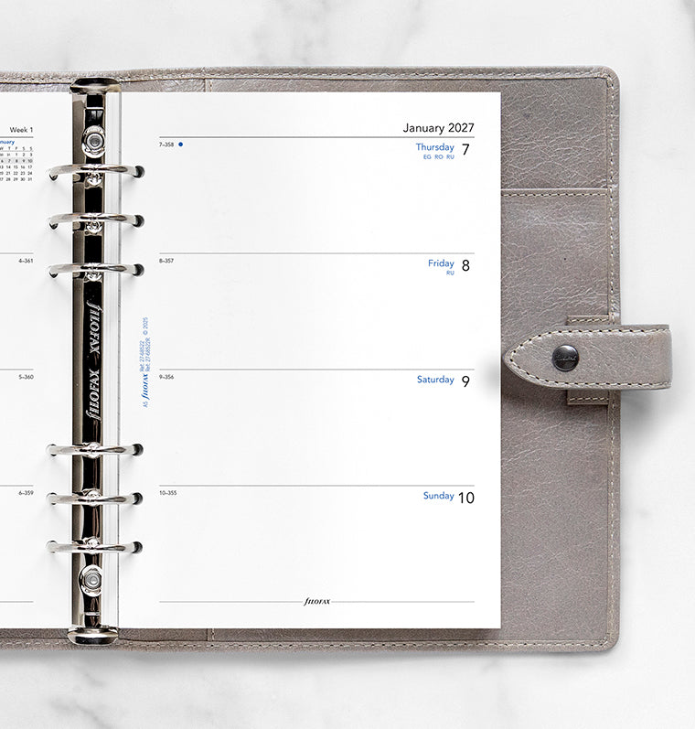 filofax-wochenkalender-1-woche-2-seiten-englisch-a5-2027 image 2