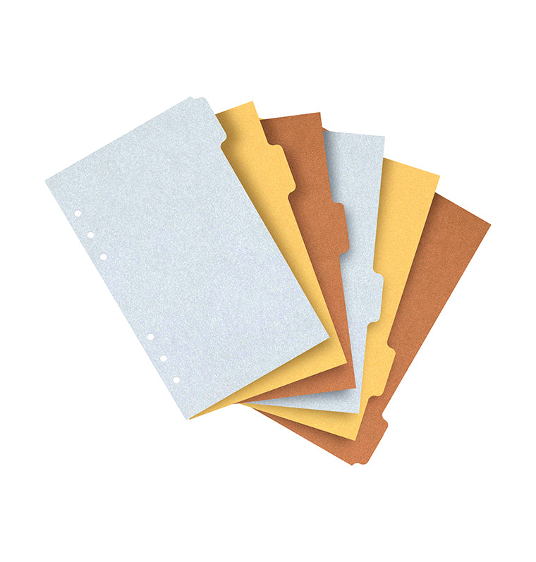 filofax-trennbl-tter-metallic-blanko-personal-6er-ros-gold-gold-silber image 4