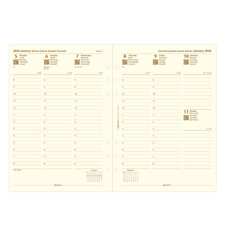 filofax-kalendereinlage-2026-a5-1-woche-2-seiten-multilingual-cotton-cream image 4