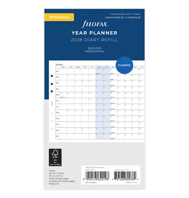 filofax-jahresplaner-englisch-personal-2028-leporello image 1