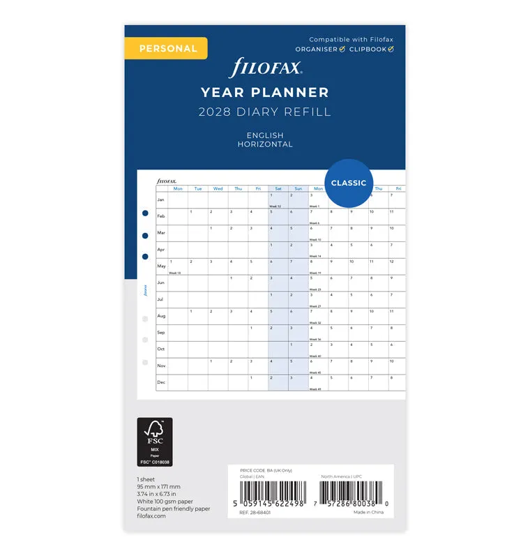 filofax-jahresplaner-englisch-personal-2028-leporello image 1