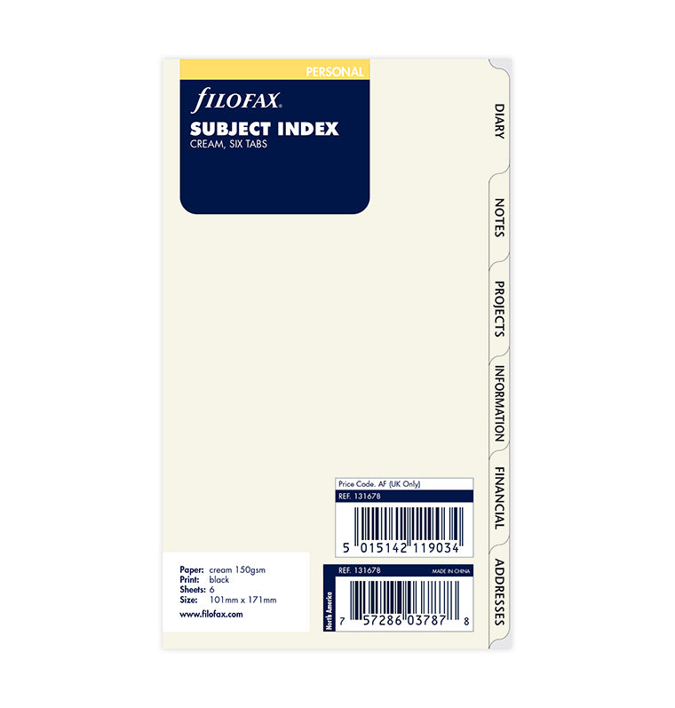 filofax-sachregister-cream-englisch-personal-sale image 1