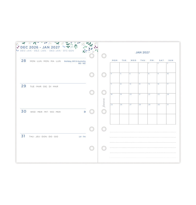 filofax-garden-kalender-1-woche-2-seiten-pocket-2027-horizontal image 5