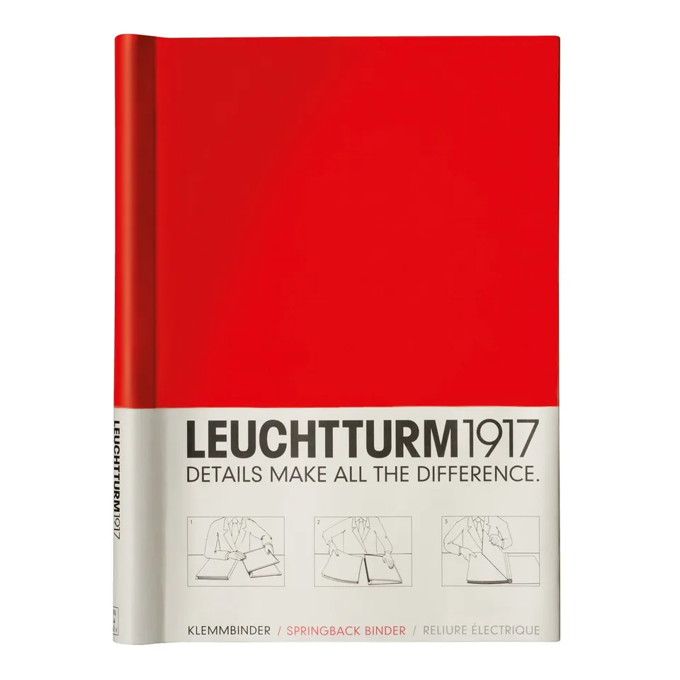 leuchtturm1917-klemmbinder-peka-a4-rot-f-r-150-blatt image 1