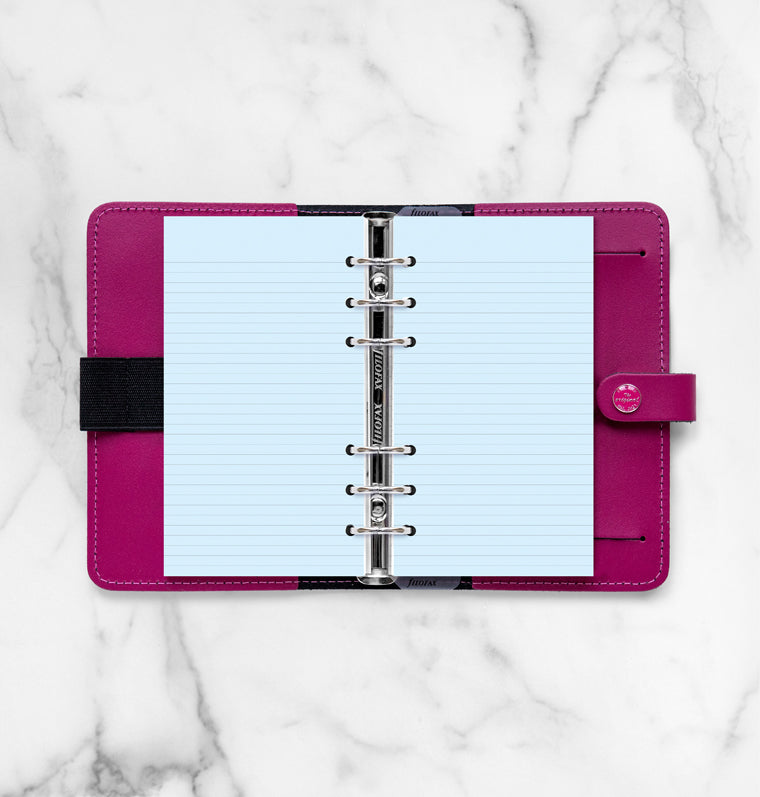filofax-notizpapier-blau-liniert-personal-20-blatt-einlage image 3
