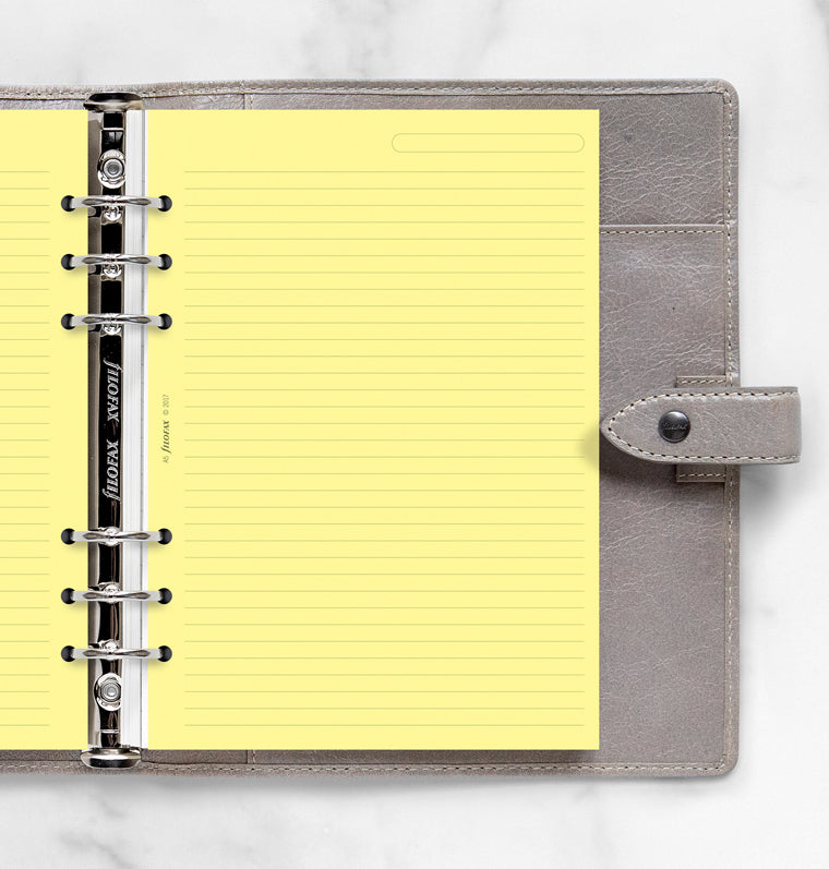 filofax-notizpapier-a5-gelb-liniert-20-blatt image 2