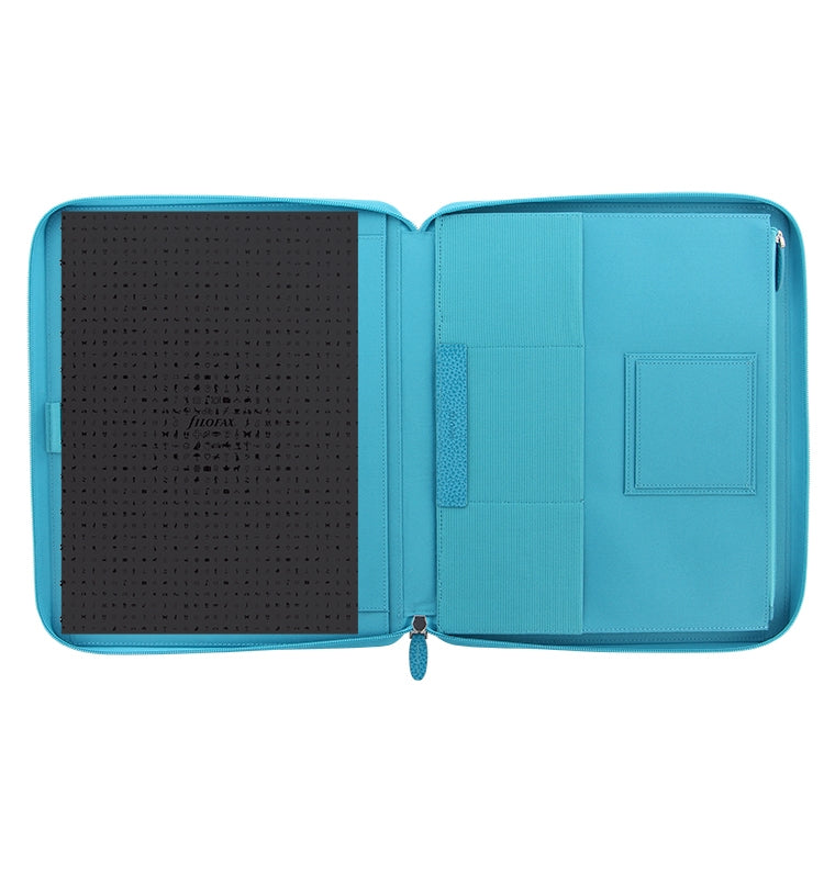 filofax-finsbury-a4-zip-folio-aqua-aus-leder image 4