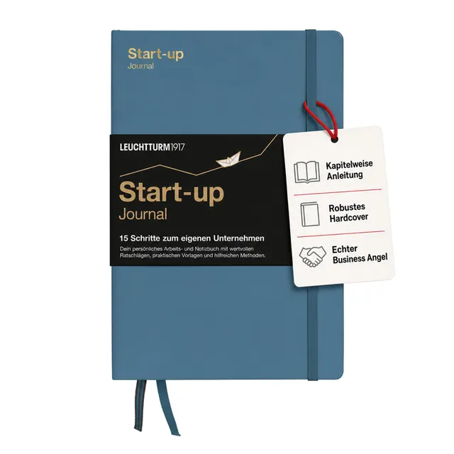 leuchtturm1917-start-up-journal-hardcover-a5-stone-blue image 1