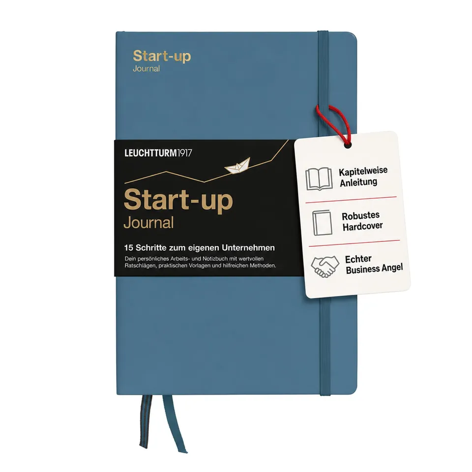 leuchtturm1917-start-up-journal-hardcover-a5-stone-blue image 1