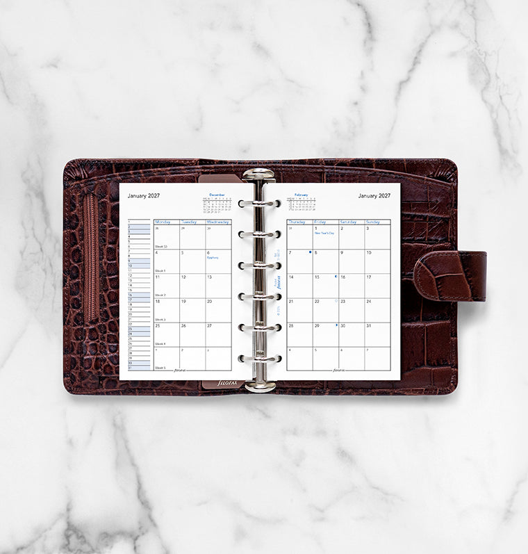 filofax-2027-monatskalender-1-monat-2-seiten-englisch-pocket-organiser-einlage image 3