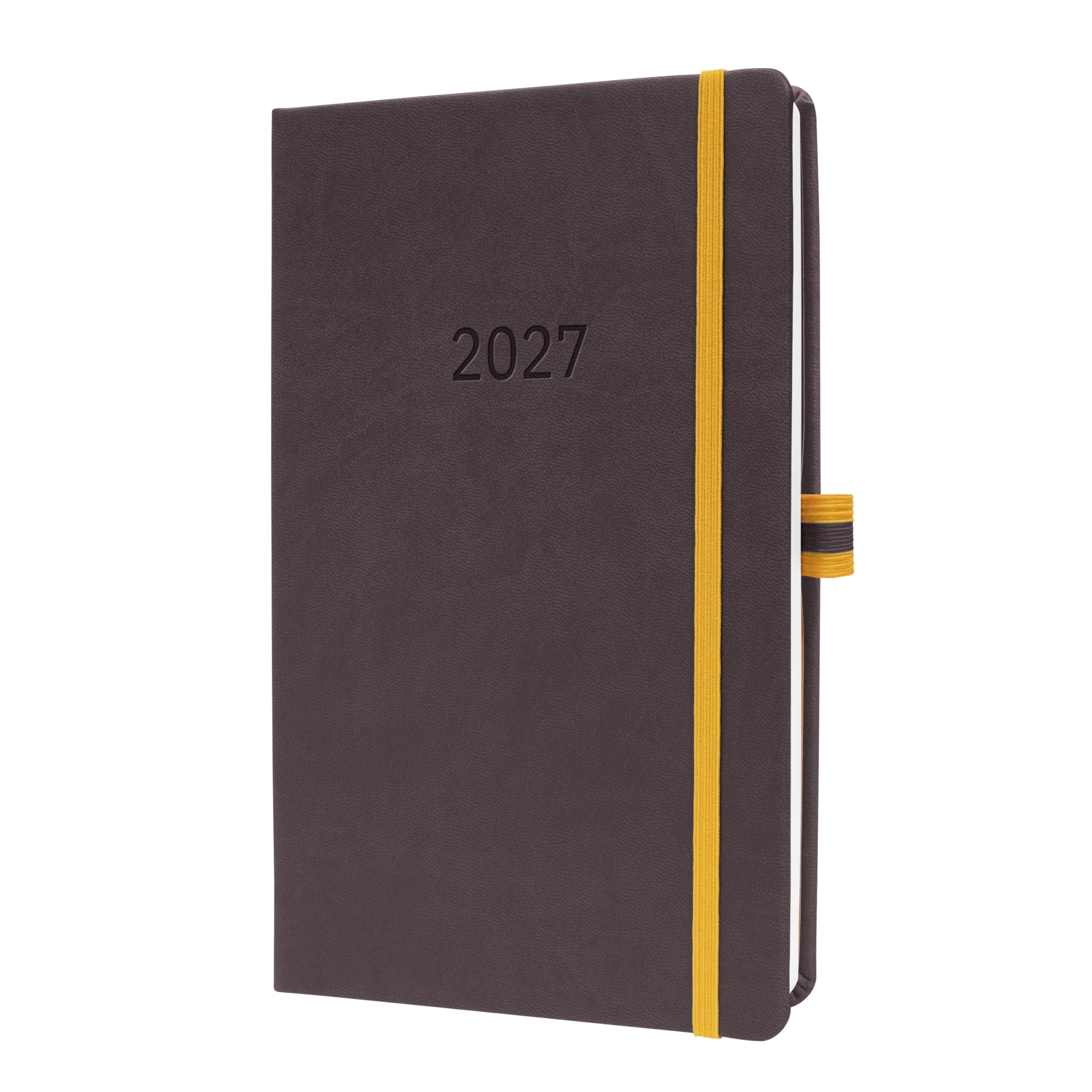 sigel-linescape-wochenkalender-2027-a5-hardcover-dunkelgrau-gelb image 1