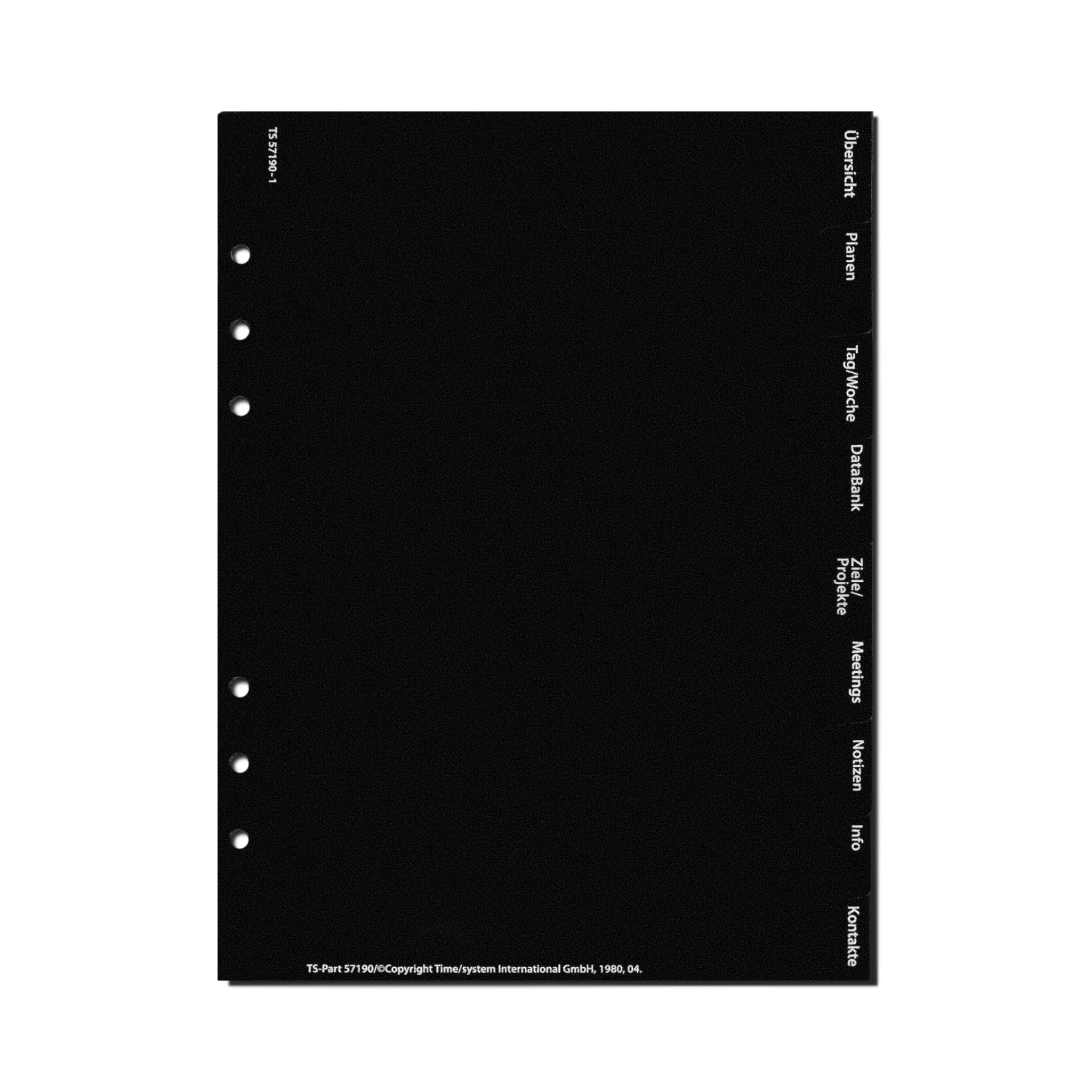 time-system-bus-hauptregister-tag-woche-de-9-fach-a5-kunststoff image 1