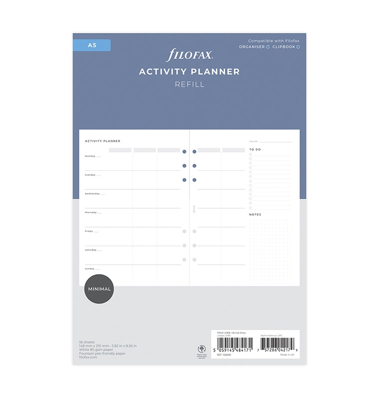 filofax-activity-planner-a5-minimal-stil image 1