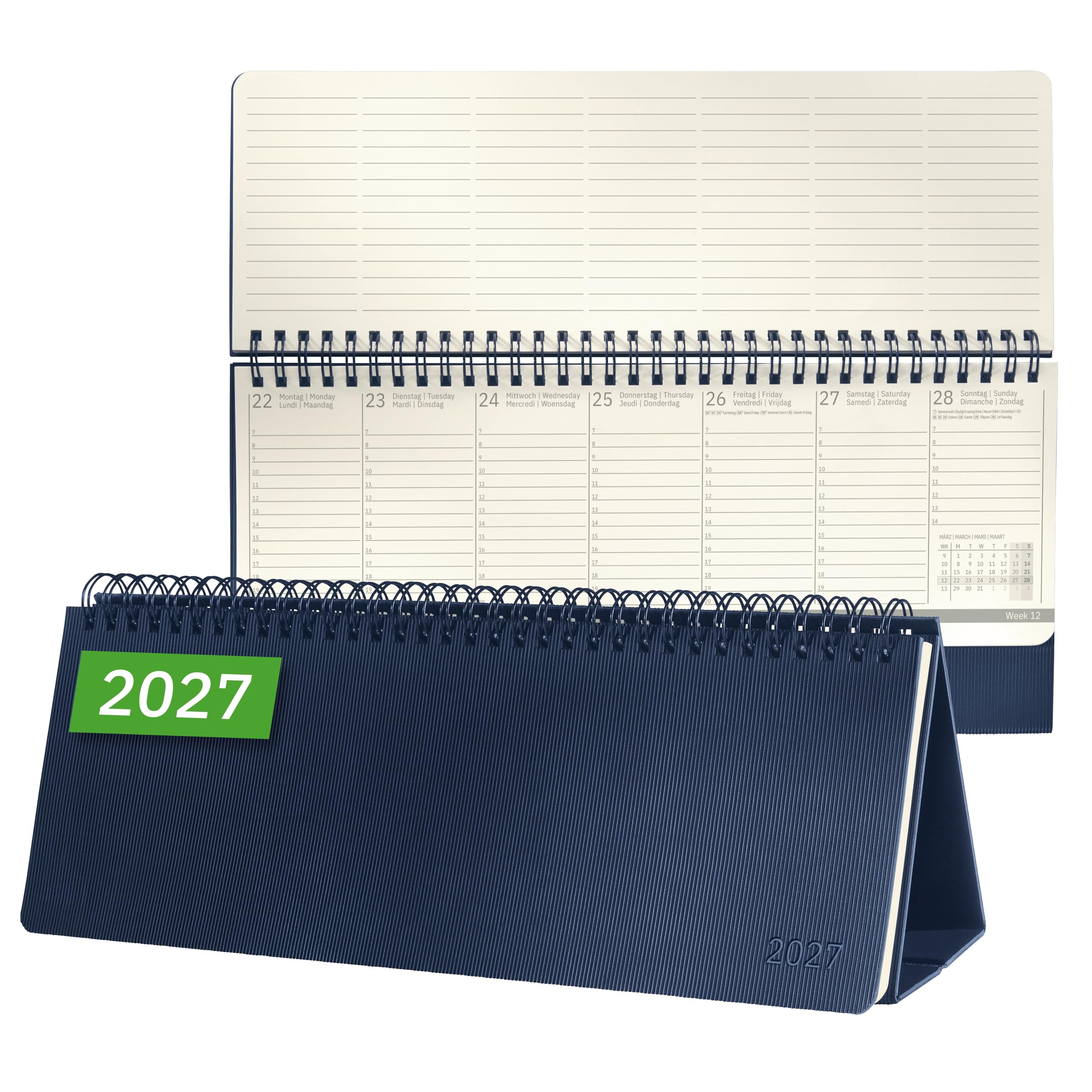 sigel-conceptum-tischkalender-2027-quer-hardcover-dunkelblau image 1