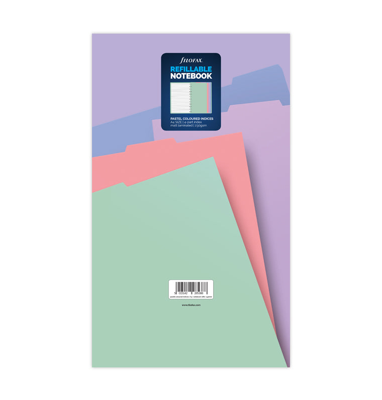 filofax-4er-blanko-notebook-trennbl-tter-pastel-a4-mit-tabs image 3
