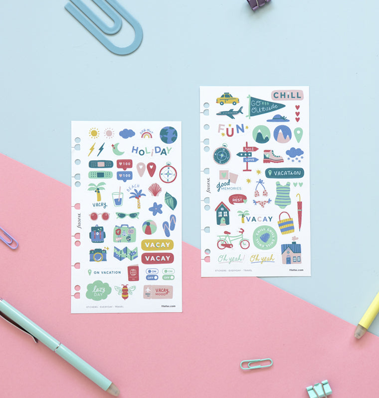 filofax-everyday-travel-stickers-wiederverwendbare-reise-sticker-personal-a5-a4 image 5