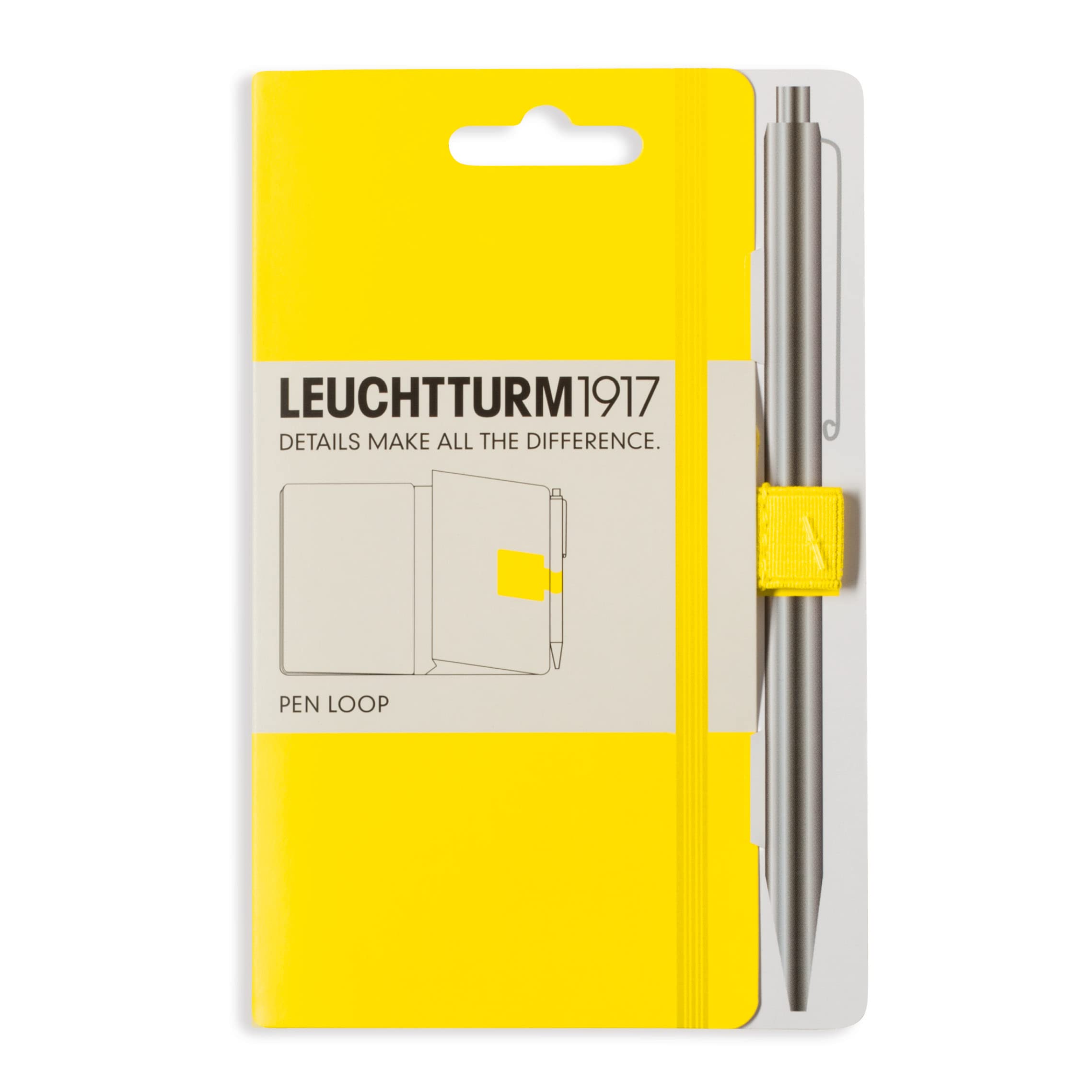 leuchtturm1917-345162-pen-loop-stiftschlaufe-selbstklebend-40-x-40-mm-zitrone image 1