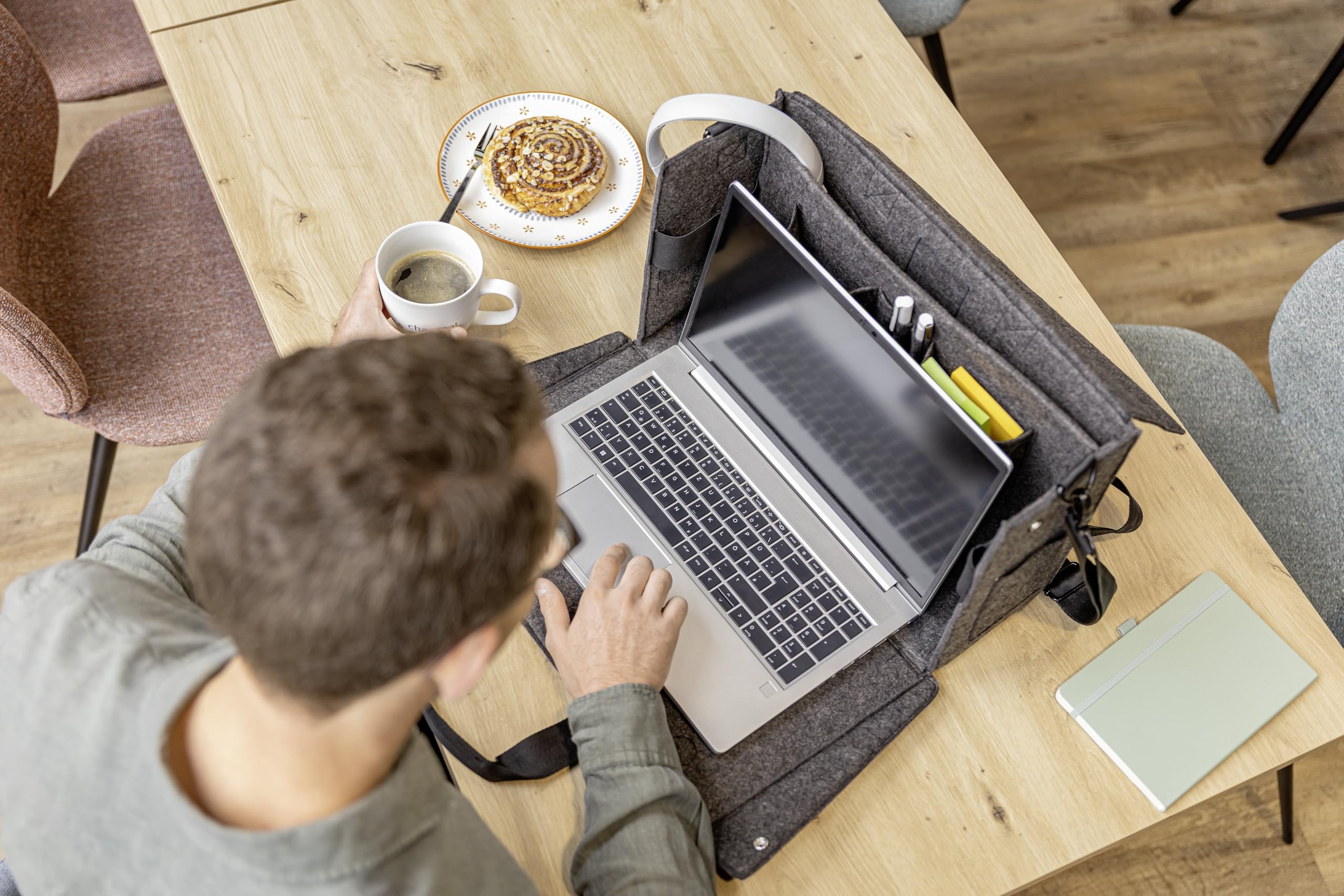 sigel-desk-sharing-bag-2in1-dunkelgrau-laptoptasche-bis-16-zoll image 2