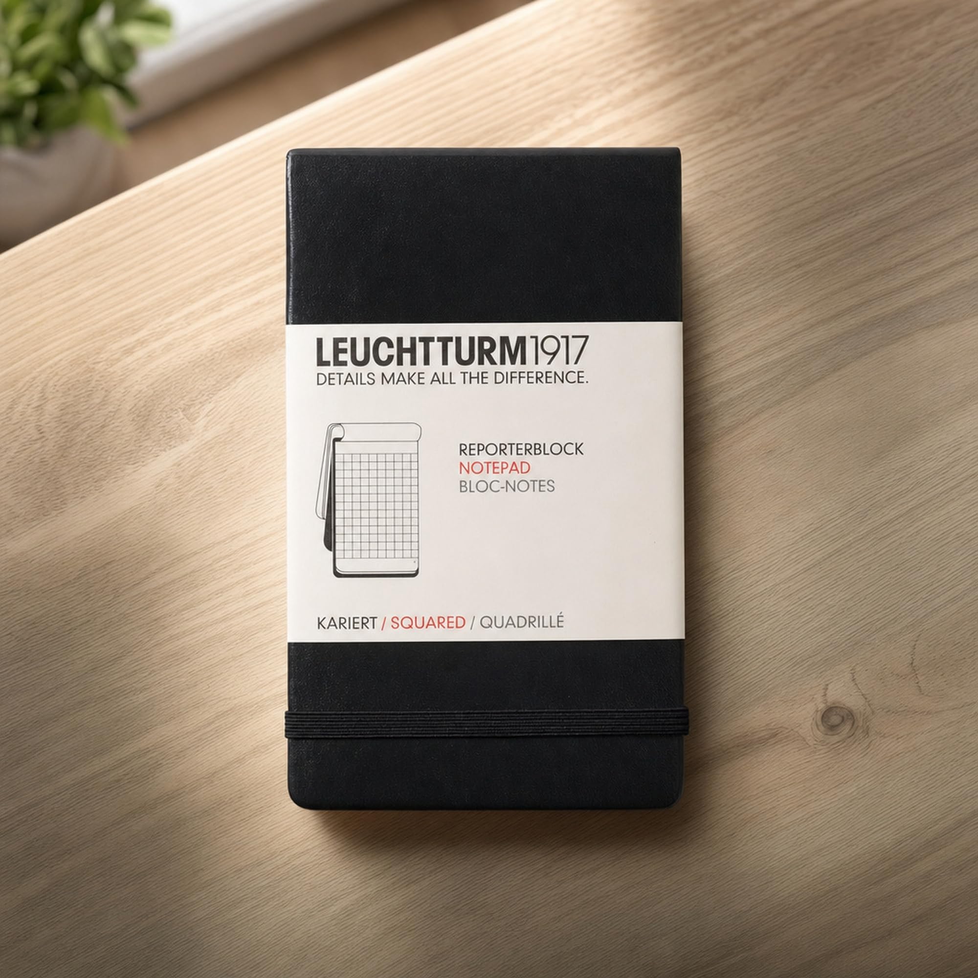 leuchtturm1917-333843-reporterblock-pocket-a6-hardcover-kariert-schwarz image 3