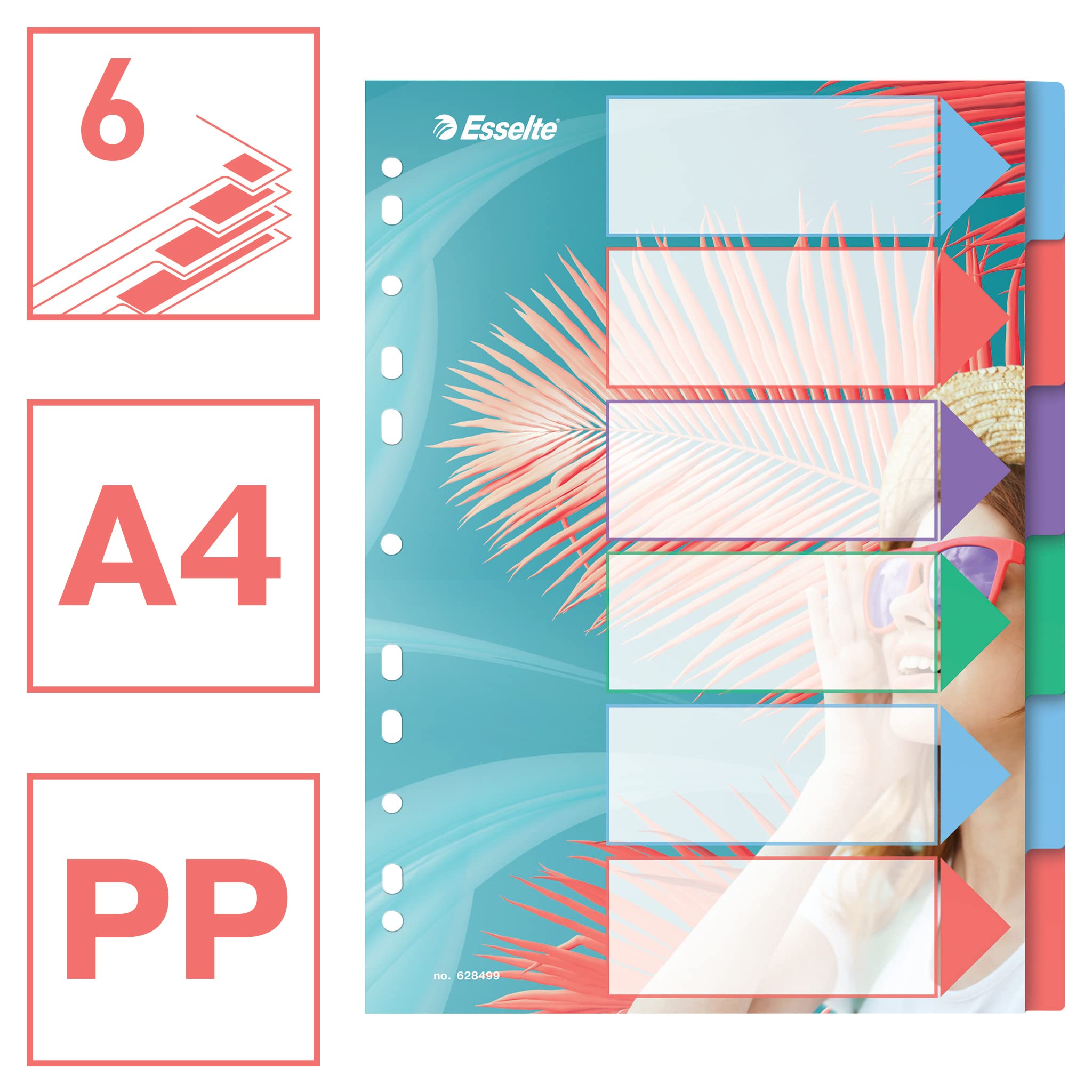 esselte-colour-breeze-a4-registerkarten-1-6-mehrfarbig-f-r-ordner image 2