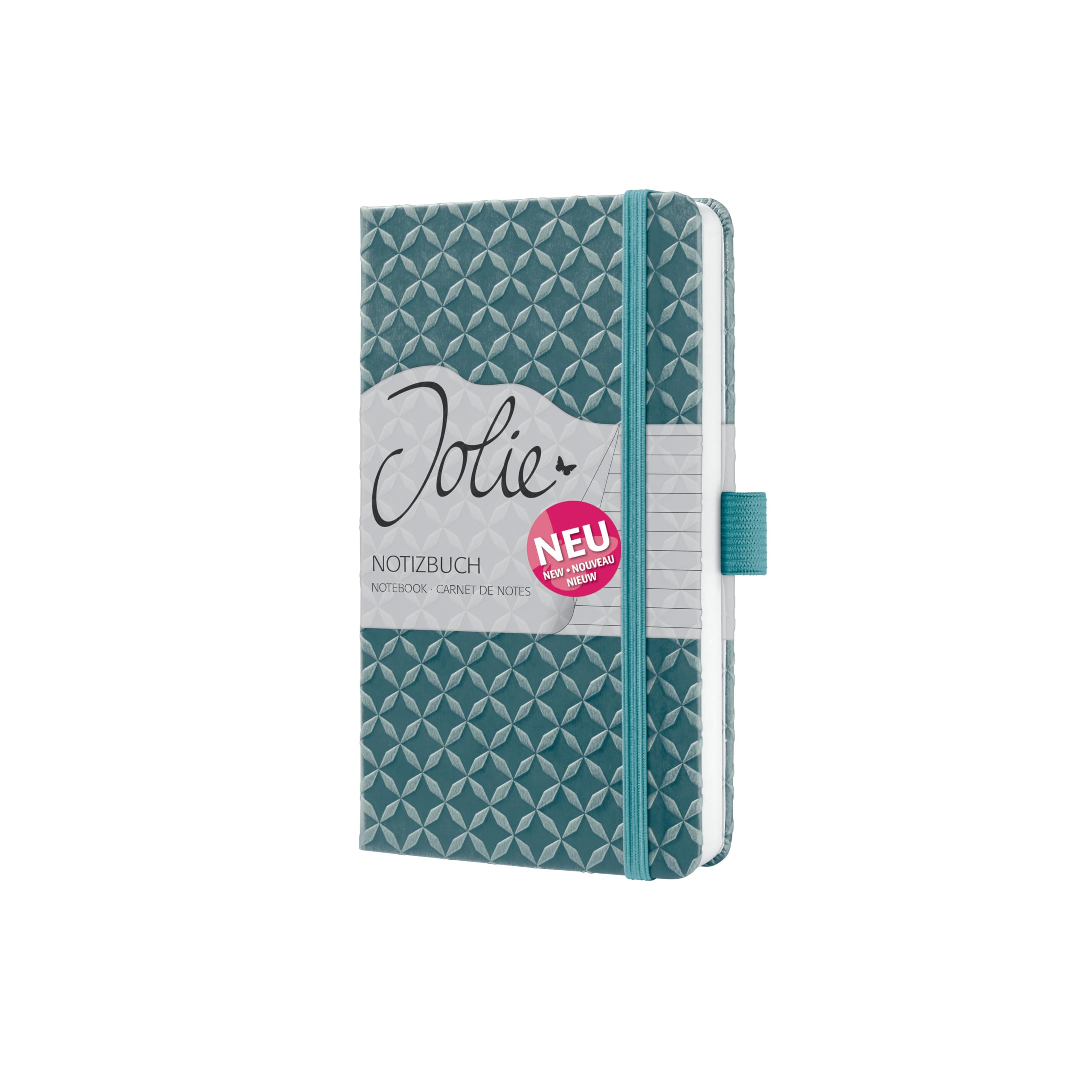 sigel-jolie-notizbuch-a6-liniert-hardcover-mittelblau image 5