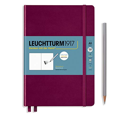leuchtturm1917-skizzenbuch-medium-a5-hardcover-112-seiten-150-g-m-port-red image 7