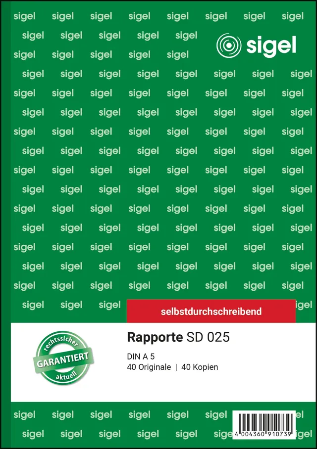 sigel-rapport-a5-selbstdurchschreibend-2x40-blatt image 1
