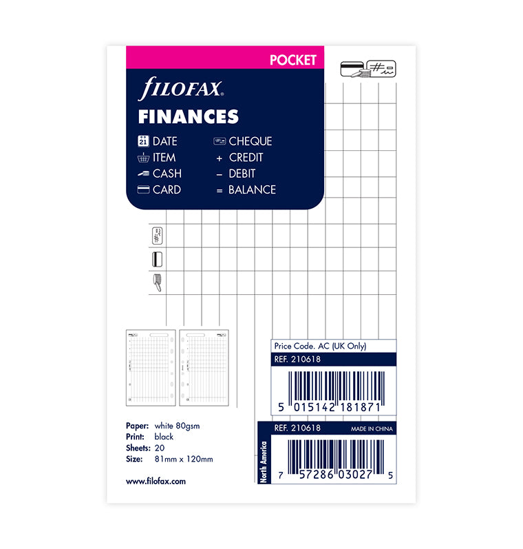 filofax-finanzen-wei-pocket-konten-bersicht-einlage-20-blatt image 1
