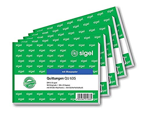 sigel-qu635-5-quittungsblock-a6-quer-5-st-ck-mit-mwst-nachweis image 8