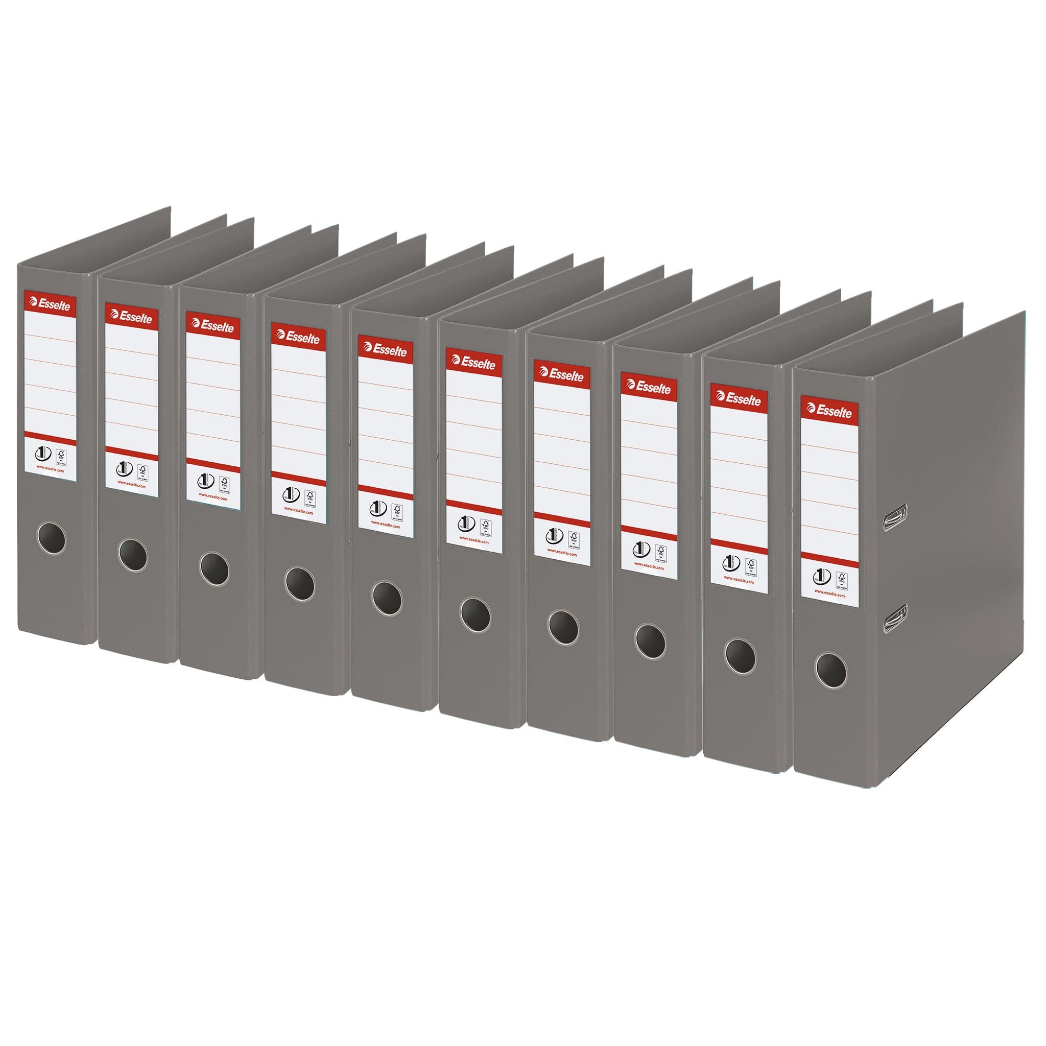 esselte-no-1-ordner-a4-75-mm-kunststoff-grau-811380 image 2