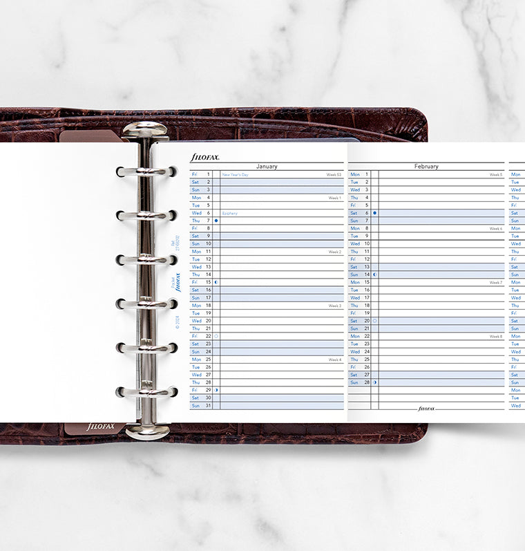 filofax-jahresplaner-2027-englisch-pocket-leporello-faltplan image 2