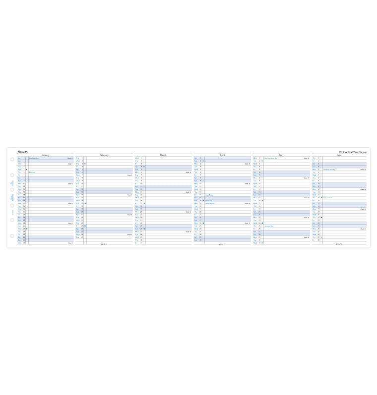 filofax-jahresplaner-englisch-pocket-2028-leporello-kalendereinlage image 4