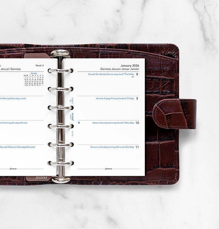 filofax-kalendereinlage-1-woche-2-seiten-pocket-2026-multilingual image 2